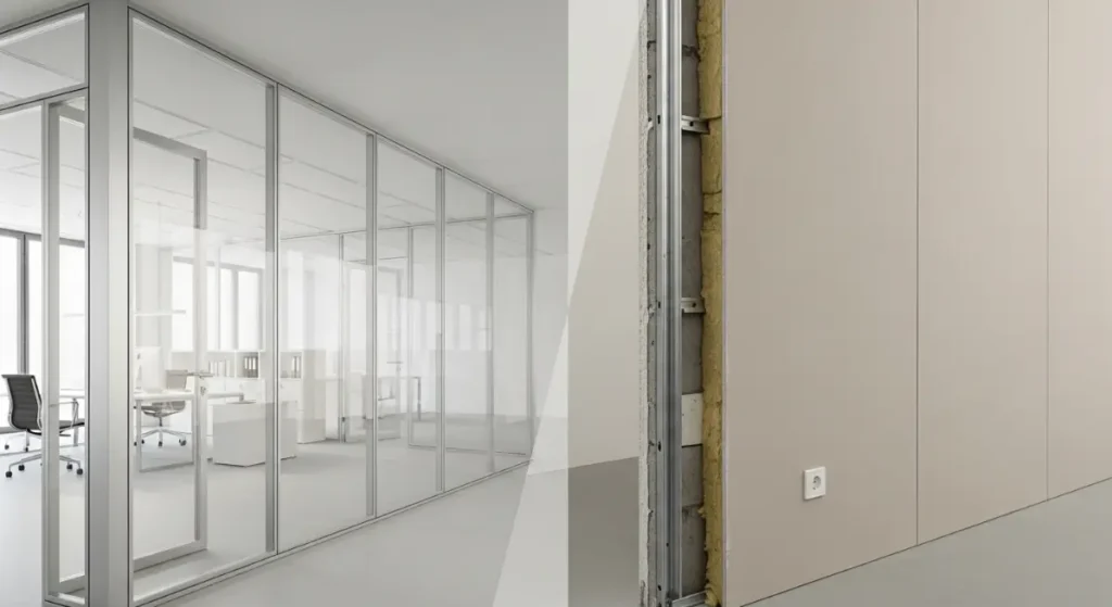 aluminium vs gypsum partitions in riyadh saudi arabia