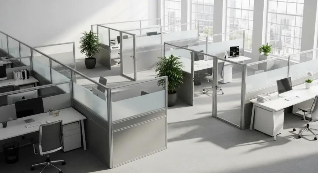 aluminium vs gypsum partitions in riyadh